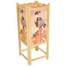 Japanese Geisha Lamp - Natural Finish
