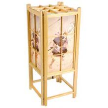 Japanese Samurai Lamp - Natural Finish