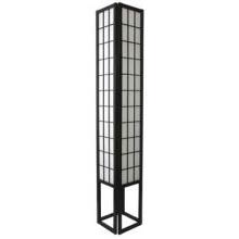 Six Foot Japanese Tower Lamp - Black Finish