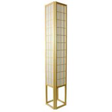 Six Foot Japanese Tower Lamp - Natural Finish