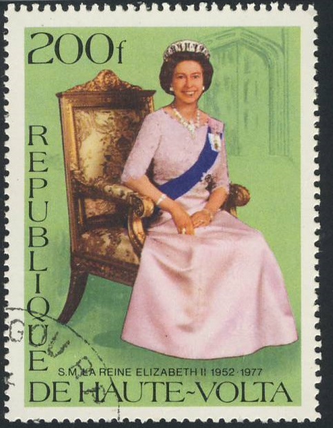 Queen Elizabeth Silver Jubilee 1977 Postage Stamps Upper Volta